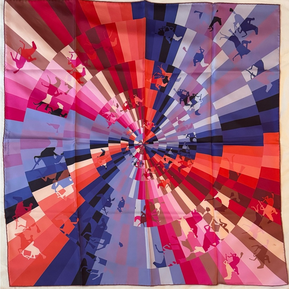 HERMÈS Galop Chromatique Silk Twill 90 cm